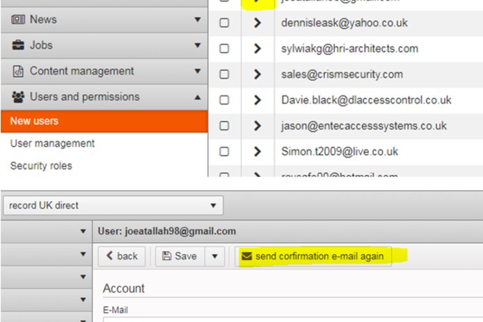 User management