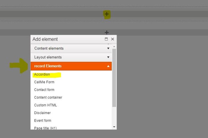 Accordion – for pages with lots of content