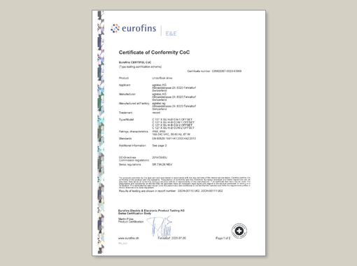 C 127 X - IP 69 certificat