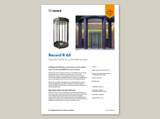 Record R 65 – Datasheet