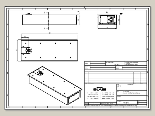 C 127 - Drawing with SS cover