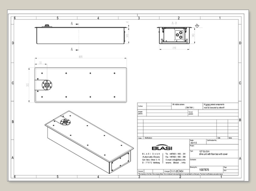 C 127 - Drawing with SS cover